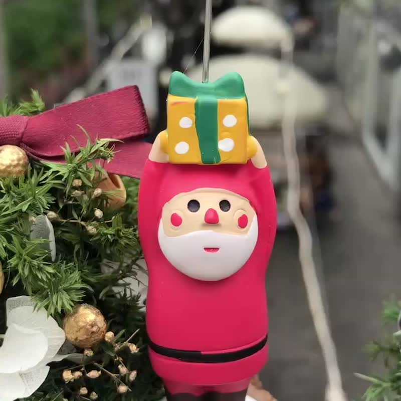 Christmas doll MEMO clip\Multi-purpose MEMO clip mini Christmas tree with Santa Claus super cute - Items for Display - Plants & Flowers 