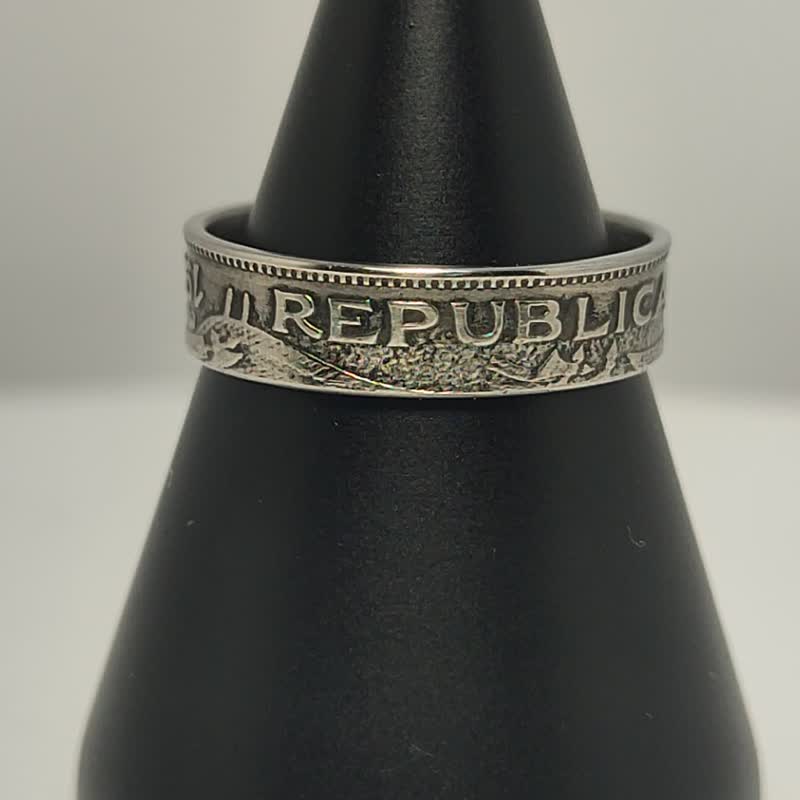 Ecuador Coin Ring 20 centavos 1959-1972, Ecuadorian Ring For Man, Ecuador Ring - 戒指 - 其他金屬 