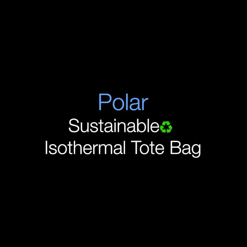 Polar Sustainable isothermal tote bag - ชุดเดินป่า - วัสดุอีโค สีเทา