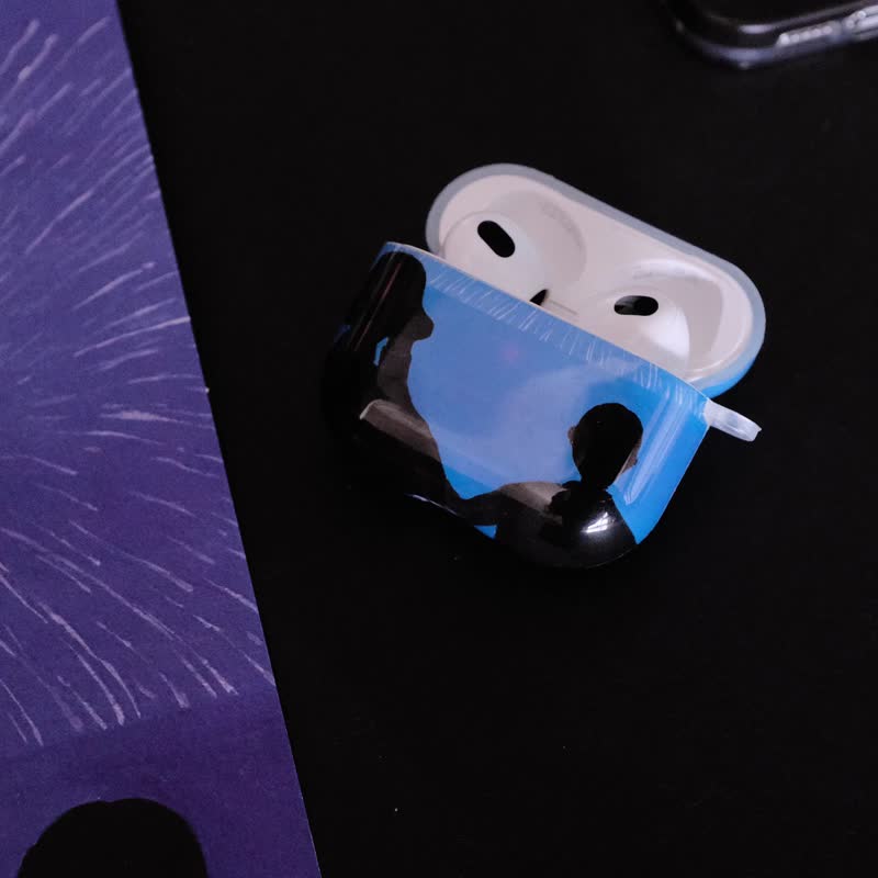 原創 深夜浪漫 煙花Airpods保護套 - AirPods/耳機保護套 - 矽膠 多色