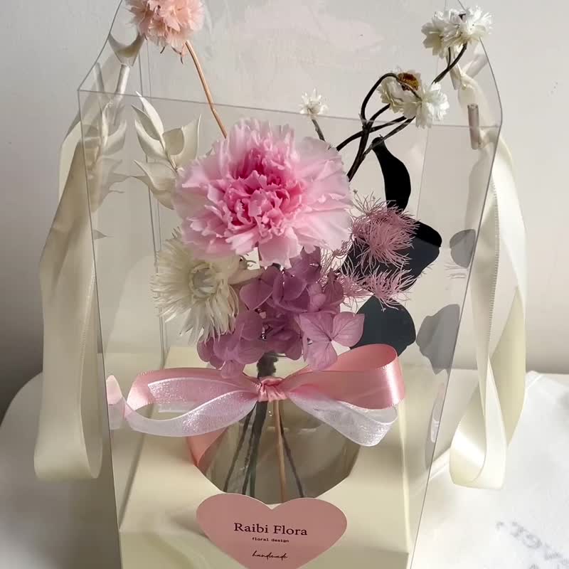 Spot Mother's Day eternal carnation flower box gift box dry flower carnation gift gift - Dried Flowers & Bouquets - Plants & Flowers 