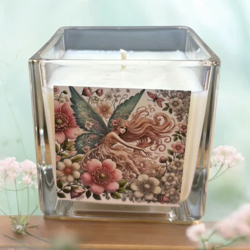 Spring Blossom Candle Cup Natural Soy Coconut Wax - เทียน/เชิงเทียน - ขี้ผึ้ง 