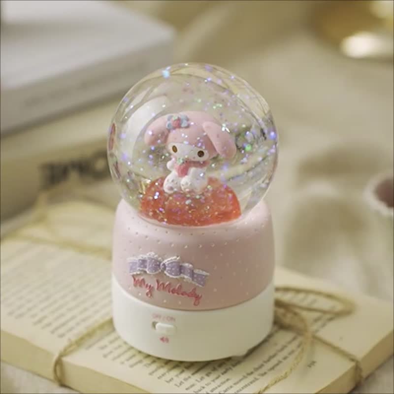 My Melody Fragrant Q Jelly Bluetooth Speaker Crystal Ball Decoration Valentine's Day Birthday Christmas Exchange Gift - ของวางตกแต่ง - แก้ว 