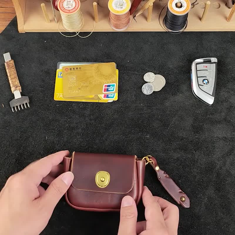 ホーウィン クロムエクセル レザー 小銭入れ ハンドメイド