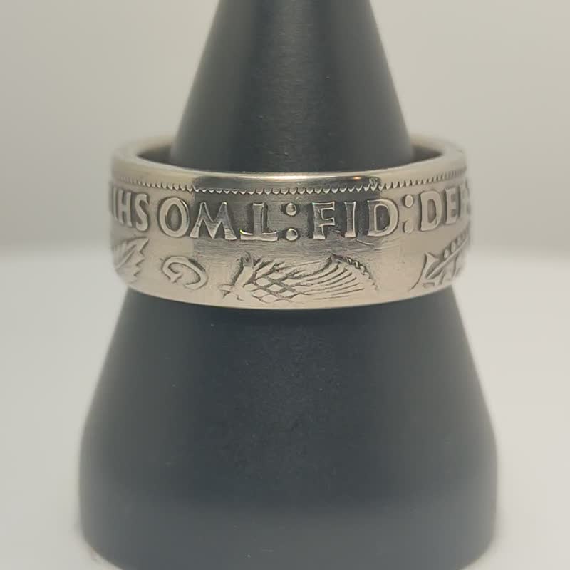 Britain Coin Ring, Britain Florin Coin Ring, Britain Coin Ring For Man - 戒指 - 其他金屬 