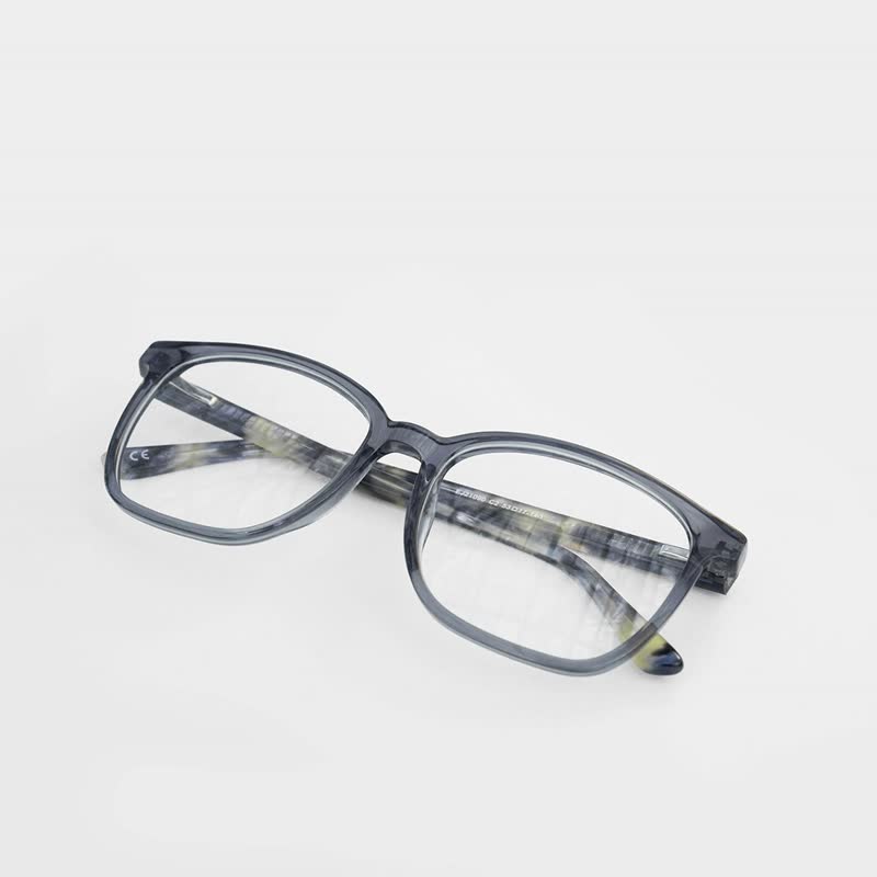 HOYA集團-新視客 FROMEYES1.61 抗藍光×莫蘭迪透感大方框眼鏡 - 眼鏡/眼鏡框 - 其他材質 藍色