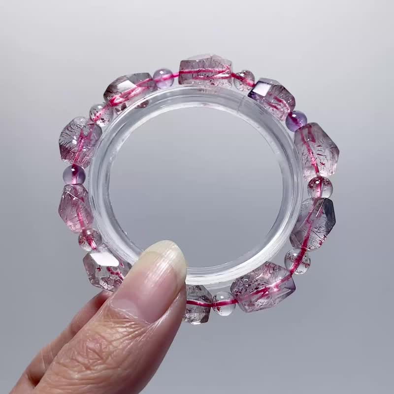 Natural Mineral Super Seven Bracelet - Bracelets - Gemstone Transparent