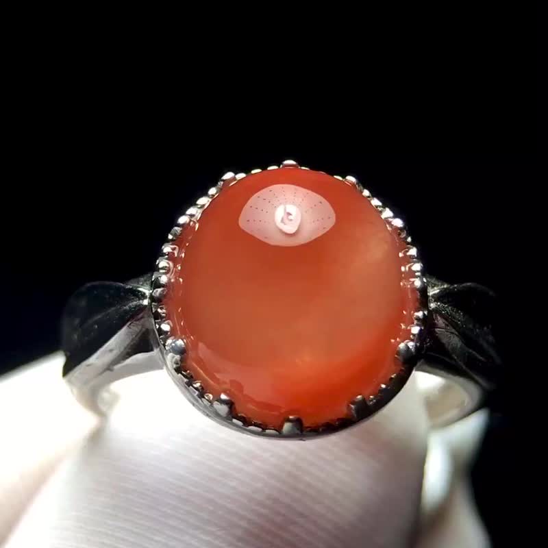 極品天然紅水晶戒指顏色非常紅潤極品紅水晶戒面顏色美豔 - 其他 - 水晶 