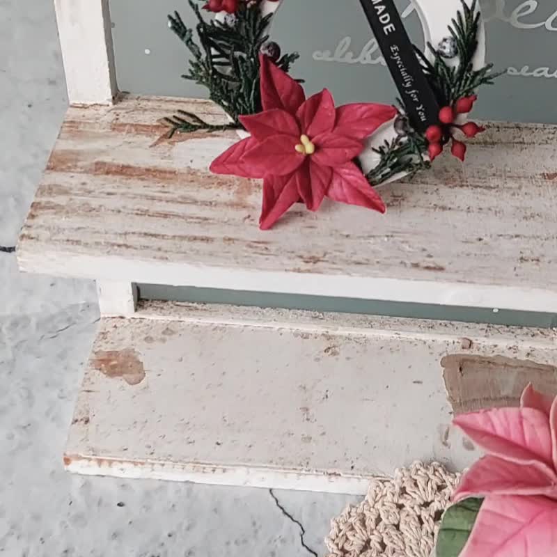 聖誕紅石膏捏塑擴香石 聖誕體驗課程 - 蠟燭/香氛/調香 - 其他材質 