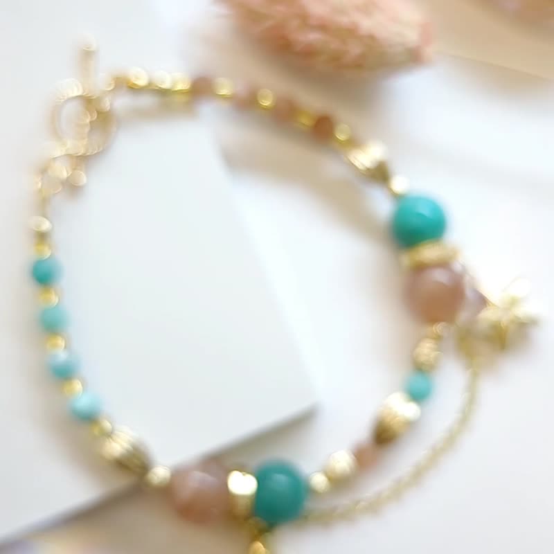 1KM 明日的希望•天然石水晶設計手鍊 - 手鍊/手環 - 玉石 