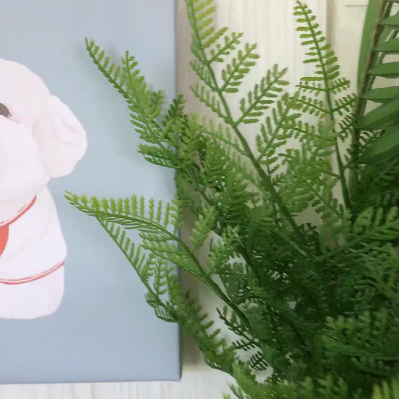 Q Meng healing wind frameless painting custom pet like Yan painting simple Nordic hanging painting custom gift - Customized Portraits - Other Materials 