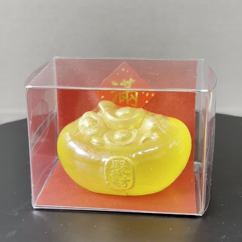 黃水晶聚寶盆手工皂禮盒 - 番梘/手工皂/肥皂 - 其他材質 金色