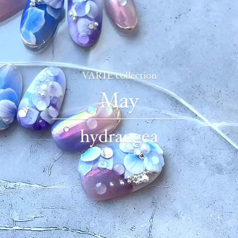 No.071_Varie collection / May | Ouchiiro | nail tip | press on nail tip - Other - Other Materials Blue