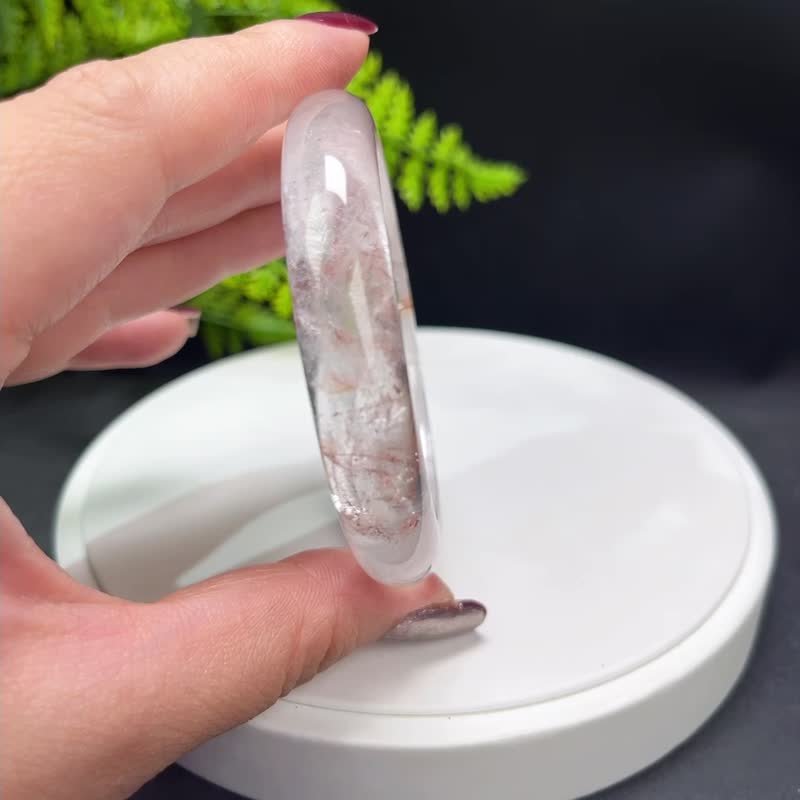 Fine Phantom Ghost Crystal Bracelet 57MM Ice-transparent Starlight Sparkle Jewelry Women's Compassion Passion Vitality - สร้อยข้อมือ - คริสตัล สีแดง