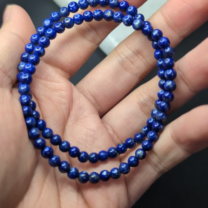 【訂製品】青金石 阿富汗 6-18mm 手串 天然水晶 - 手鍊/手環 - 水晶 藍色