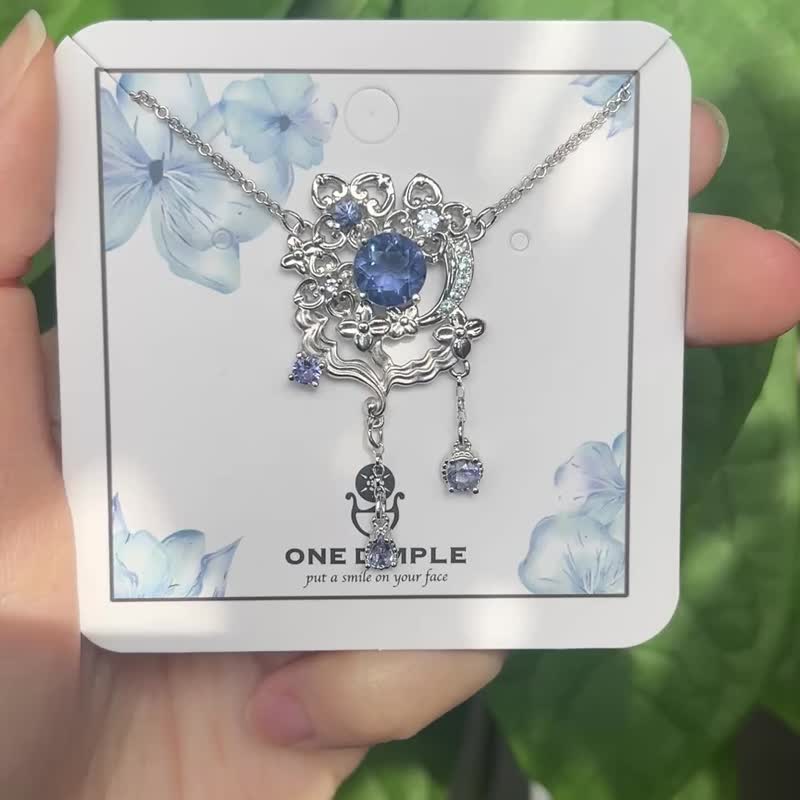 疏雲見月 Treasure 系列 螢石 丹泉 項鍊 925銀鍍k - 項鍊 - 純銀 銀色