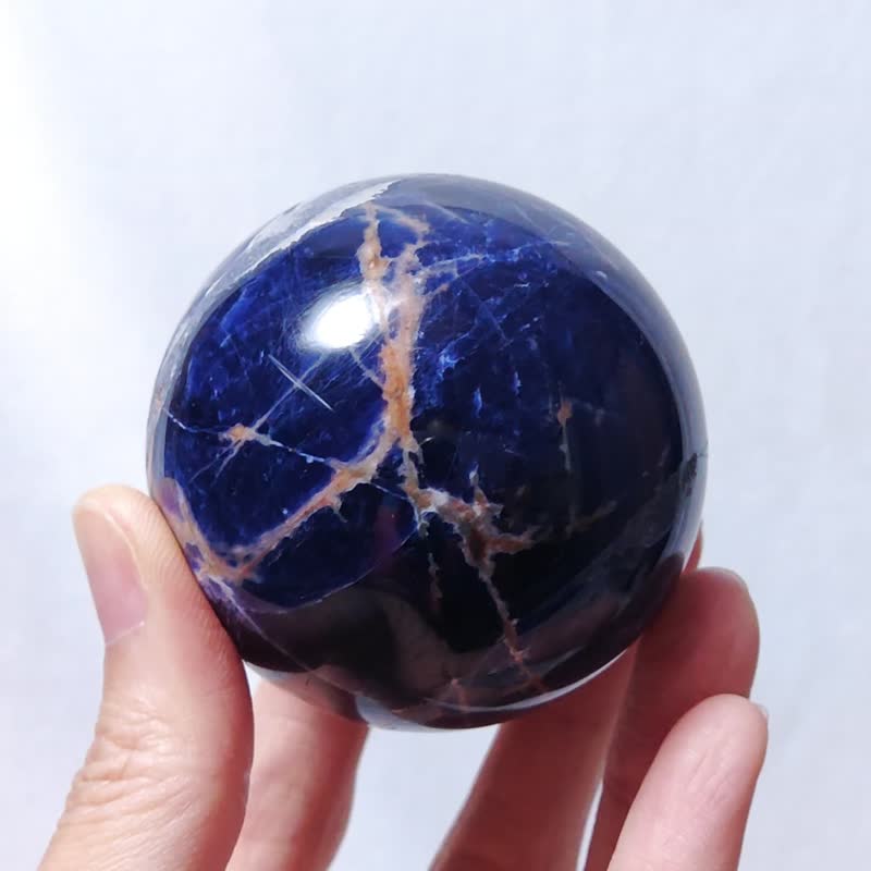 Rare top-grade blue Stone soda perfect career collection ball Bing crystal ball ornaments single item - Items for Display - Gemstone Blue