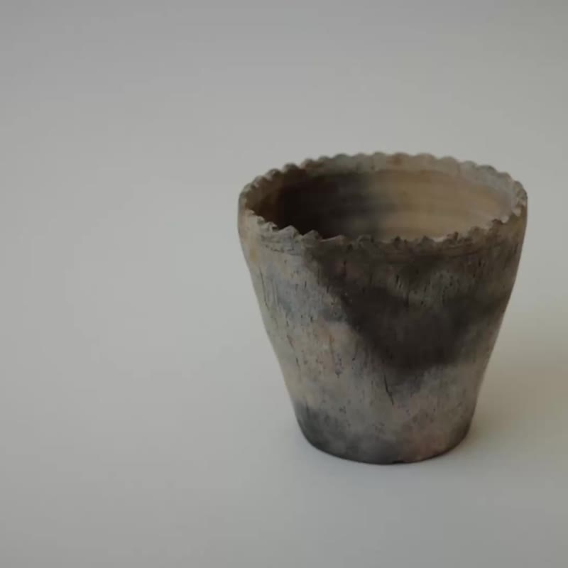 野燒陶盆 - 盆栽/植栽 - 陶 咖啡色