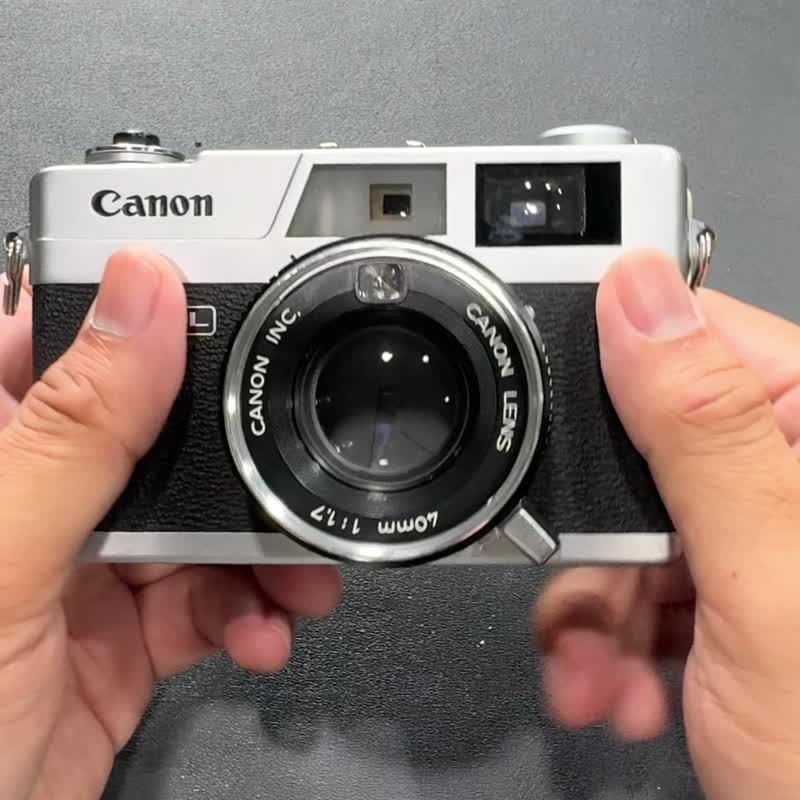 135底片 Canon QL17 Canonet 底片相機 銀黑配色 菲林 八成九新 - 相機/拍立得/底片相機 - 其他金屬 銀色