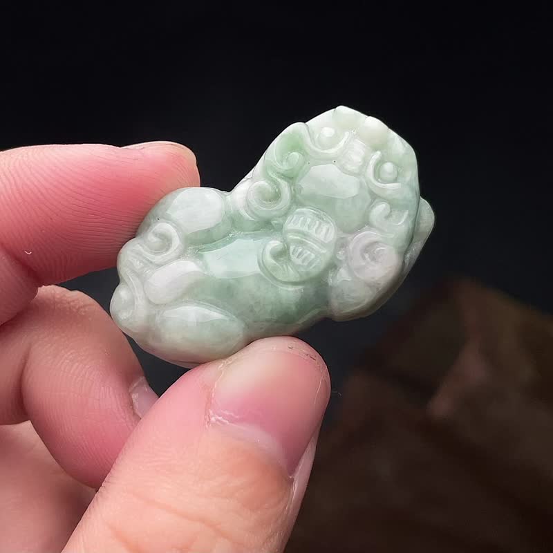 冰糯綠翡翠貔貅  | 天然緬甸玉翡翠A貨 - 其他 - 玉石 綠色