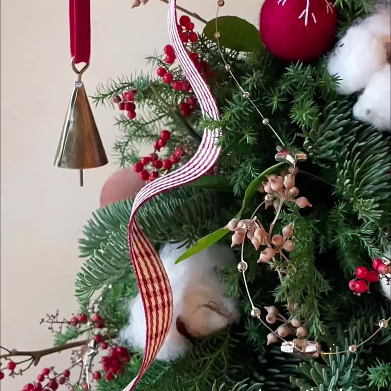 【Fresh Cedar & Noble Fir Christmas Tree】with Gift Box - Dried Flowers & Bouquets - Plants & Flowers Red