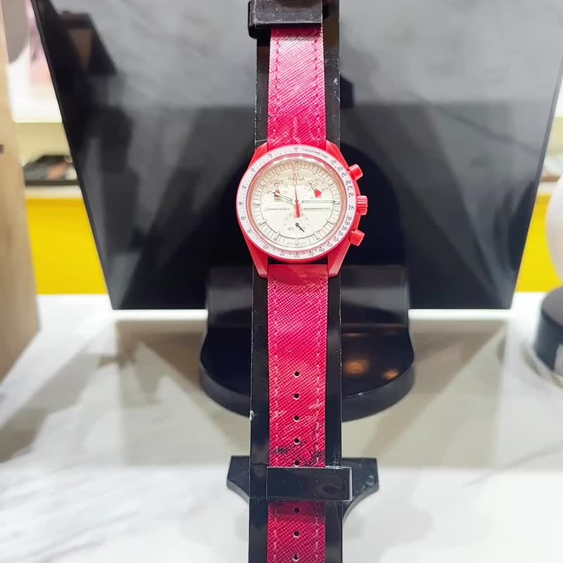 Jessenia Original Moonswatch Omega X swatch 錶帶 - 錶帶 - 真皮 