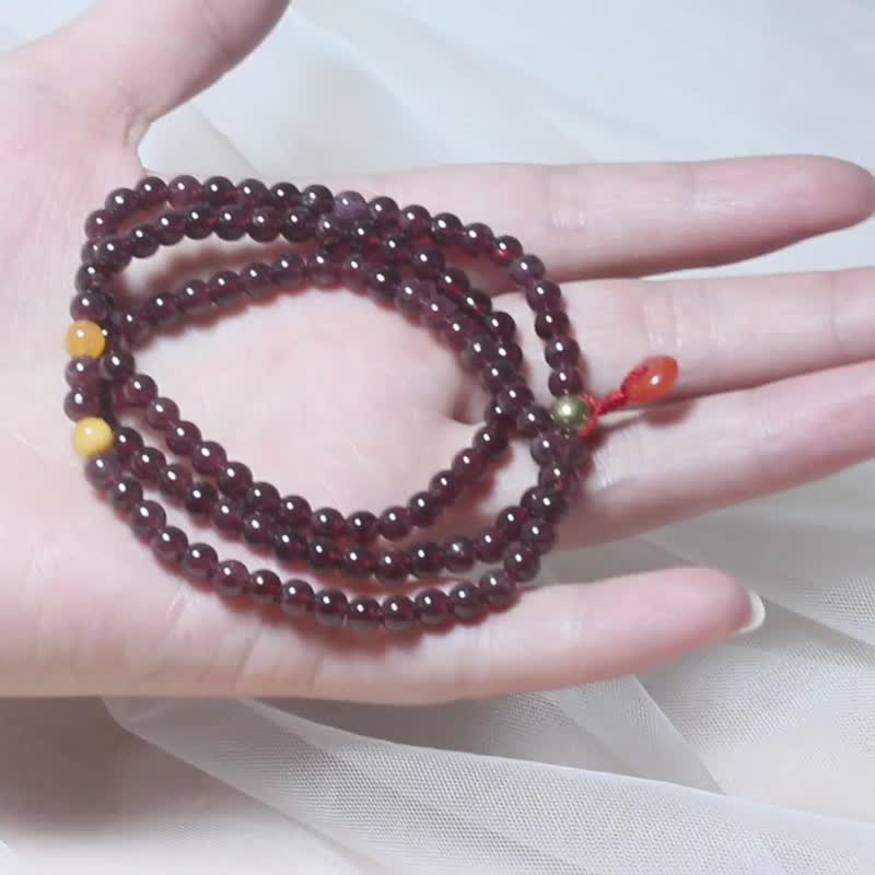 [Stone Bracelet] Natural Bracelet Women's Loose Beads Couple Bracelet Bracelet Crystal Gift Birthday Bracelet - สร้อยข้อมือ - หยก สีม่วง