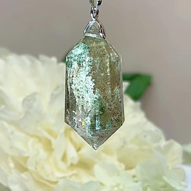 No.22 稀有紫幽靈水晶 項鍊 彩幽靈 vogel 沃格爾 吊墜 綠幽靈 - 項鍊 - 水晶 多色