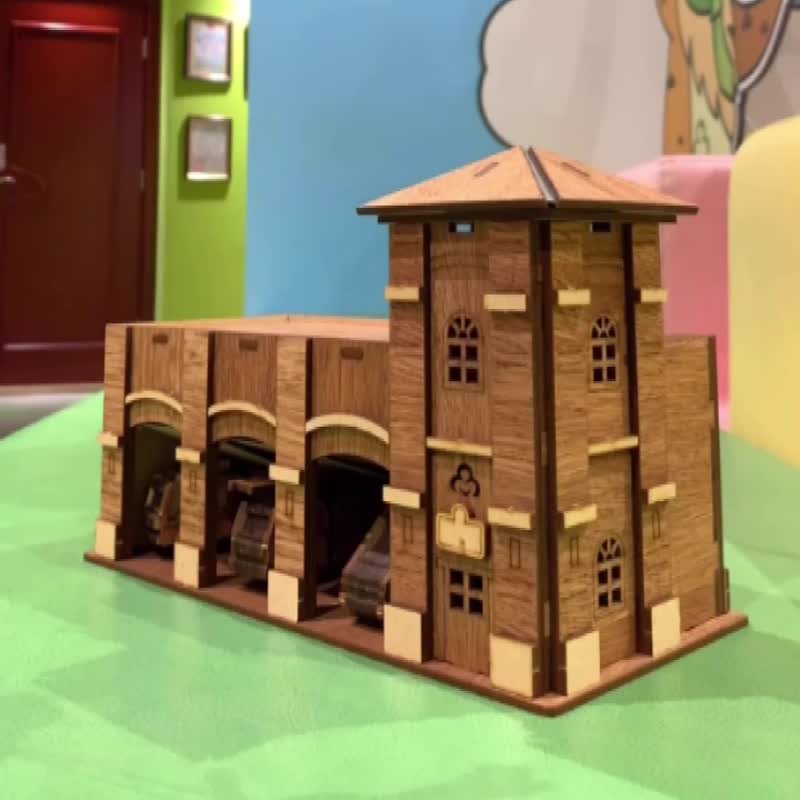 【手作DIY】卷木消防局 手作DIY 玩具車 - 木工/竹藝/紙雕 - 木頭 咖啡色