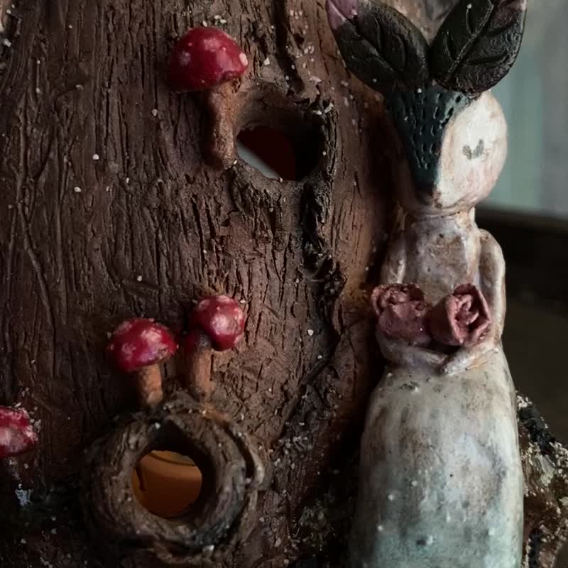 ミフア ウサギの森 エッセンシャルオイル アロマシート/1枚のみ - アロマ・線香 - 陶器 透明