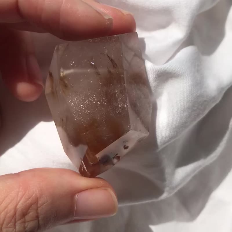 火星光霧中的火焰 紅水晶 紅兔毛 隨形 水晶原礦 水晶 crystal - 擺飾/家飾品 - 水晶 紅色