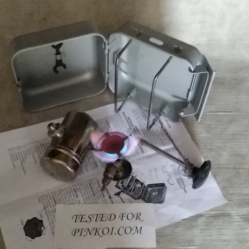 TOURIST PT-1 汽油爐蘇聯 OPTIMUS 8R 克隆 f 露營背包服務 - 露營用品 - 其他金屬 銀色