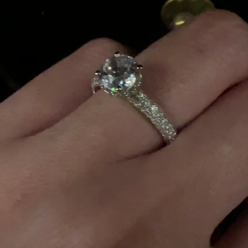 【求婚戒指 】Hi, Mates 最棒的伴侶・結婚鑽戒 - 戒指 - 純銀 銀色