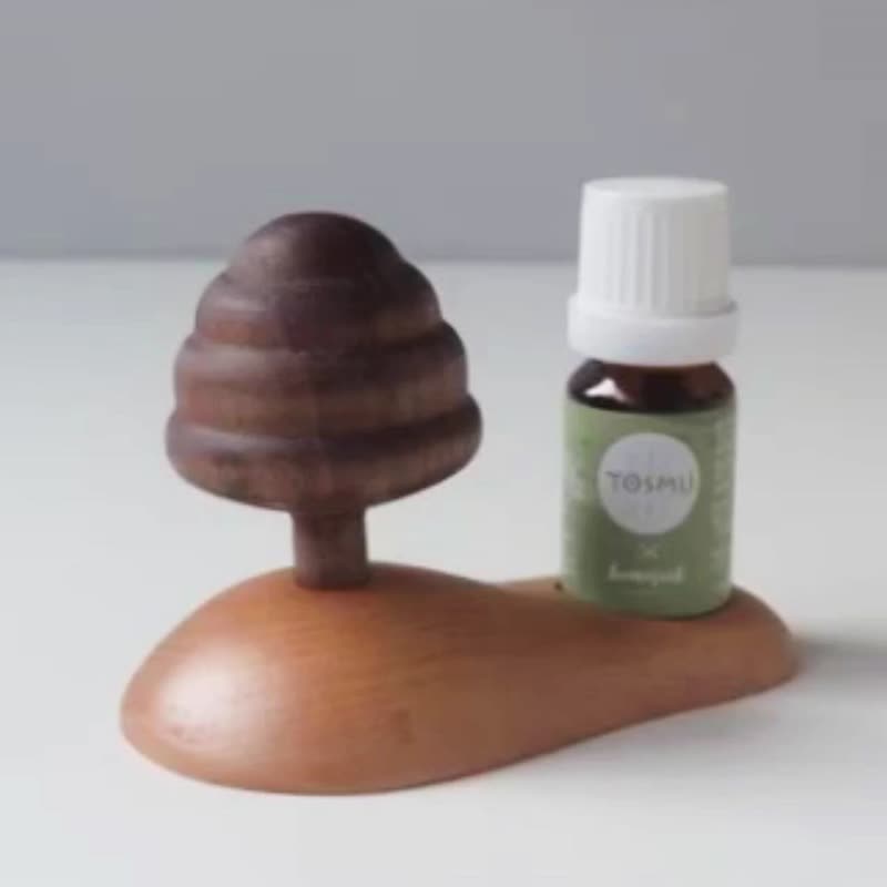 [Essential Oil Diffuser] Small Tree Diffuser Log Diffuser Customized Fragrance Essential Oil Exclusive Design - Fragrances - Wood Khaki