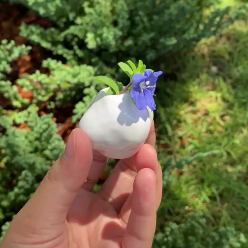 Mini Cloud Vase - 花瓶/陶器 - 陶 透明