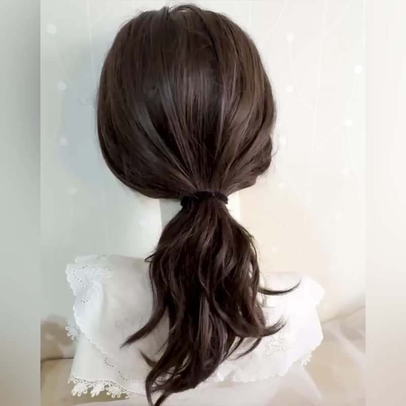 百褶蝴蝶結髮夾 髮圈 抓夾 香蕉夾 鯊魚夾 邊夾 馬尾夾 彈夾 手工 - 髮夾/髮圈 - 其他材質 多色