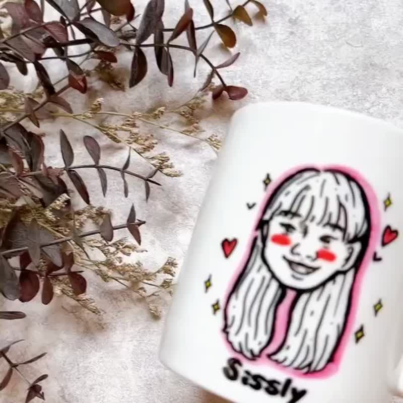 客製畫像.肖像_Kuso搞笑人像馬克杯(僅含一個人像,多人需收費) - 似顏繪/客製畫 - 瓷 