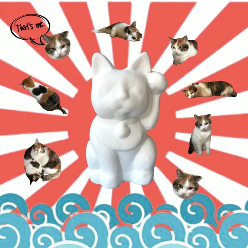 客製招財貓  // 我的貓是 招財貓 // - 擺飾/家飾品 - 陶 