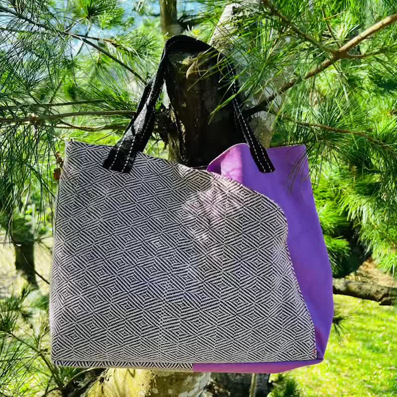 Aboriginal/Sediq/Weaving/Purple Tulip Bag - Messenger Bags & Sling Bags - Cotton & Hemp 