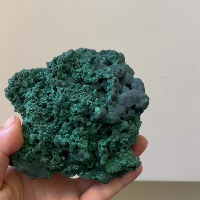 ㄅㄆㄇㄈ 孔雀石原礦 - 擺飾/家飾品 - 玉石 綠色