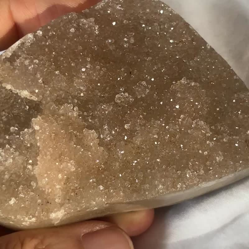 巴西 高質少有 沙糖 朵朵晶花球 紫水晶 紫晶簇 彩晶簇 水晶簇 - 擺飾/家飾品 - 水晶 橘色