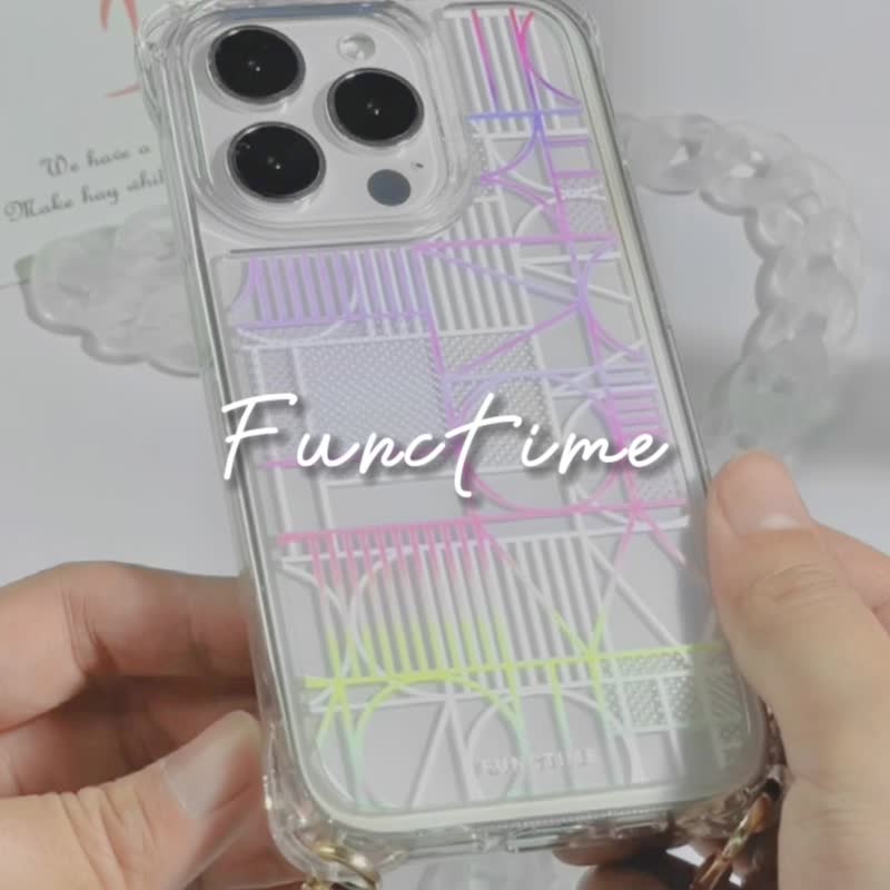 【Functime】Customized Geometric Qrcord Invoice Carrier Phone Case - Phone Cases - Plastic Transparent