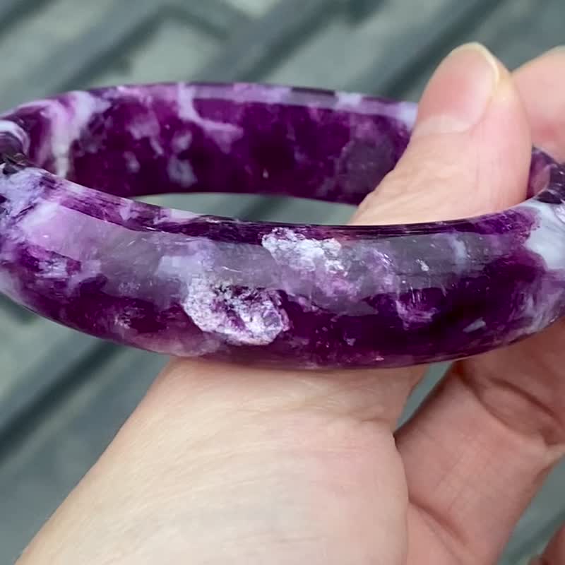 紫祖母晶手鐲57.2mm - 手鍊/手環 - 水晶 紫色