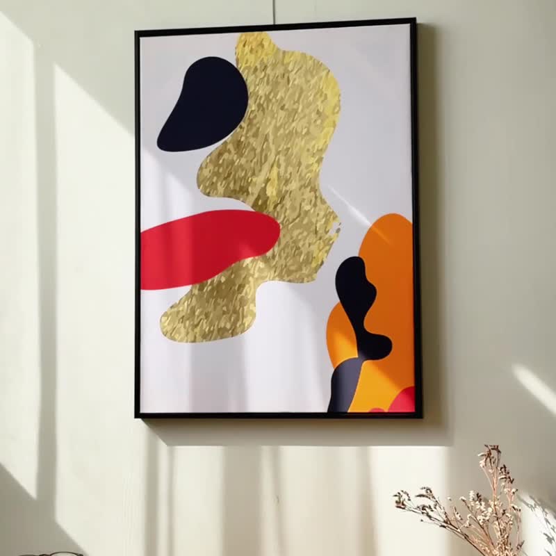 【微瑕特惠】【福利品】金鯉富麗IV- 臥室掛畫/居家佈置/臥室掛畫 - 海報/掛畫/掛布 - 棉．麻 紅色