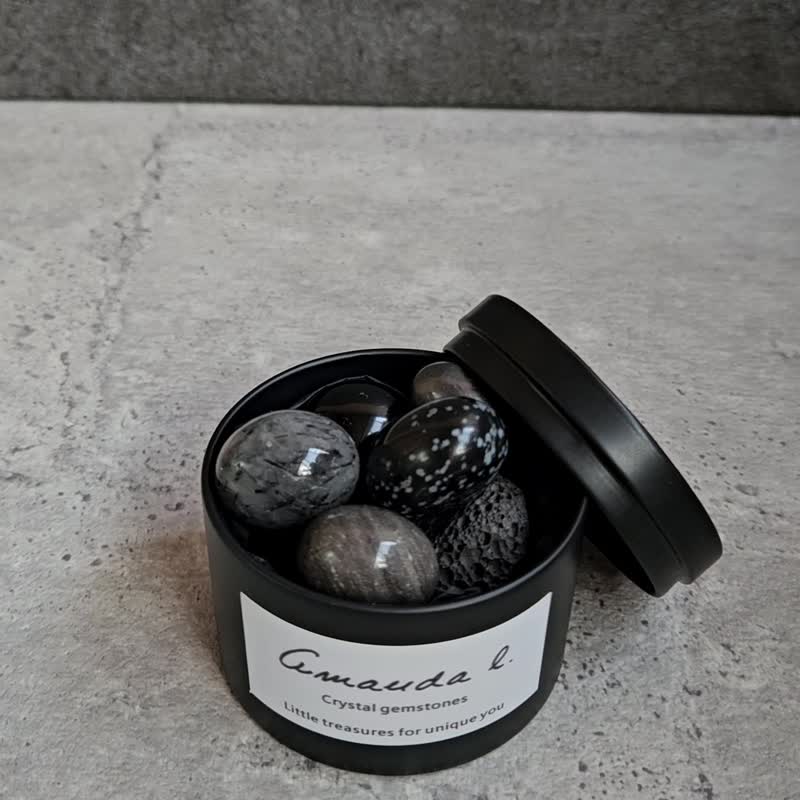 (Rolling Stone Store) (Negative Energy Repellent) (Negative Energy Defense) (Purification Crystal) (Natural Stone Crystal) ( - Items for Display - Crystal Black