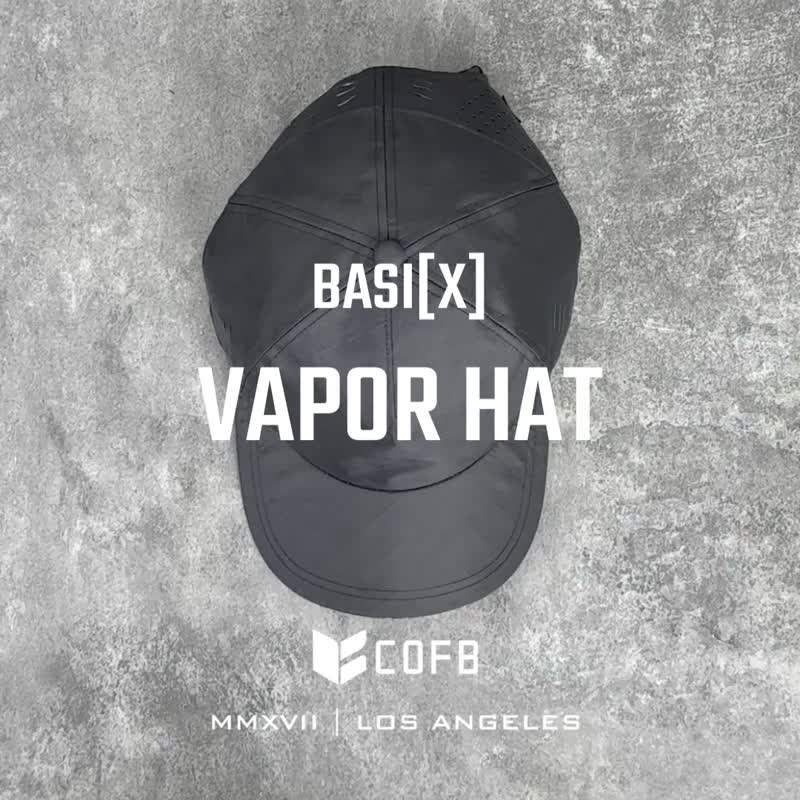 VAPOR HAT-棒球帽 - 帽子 - 尼龍 黑色
