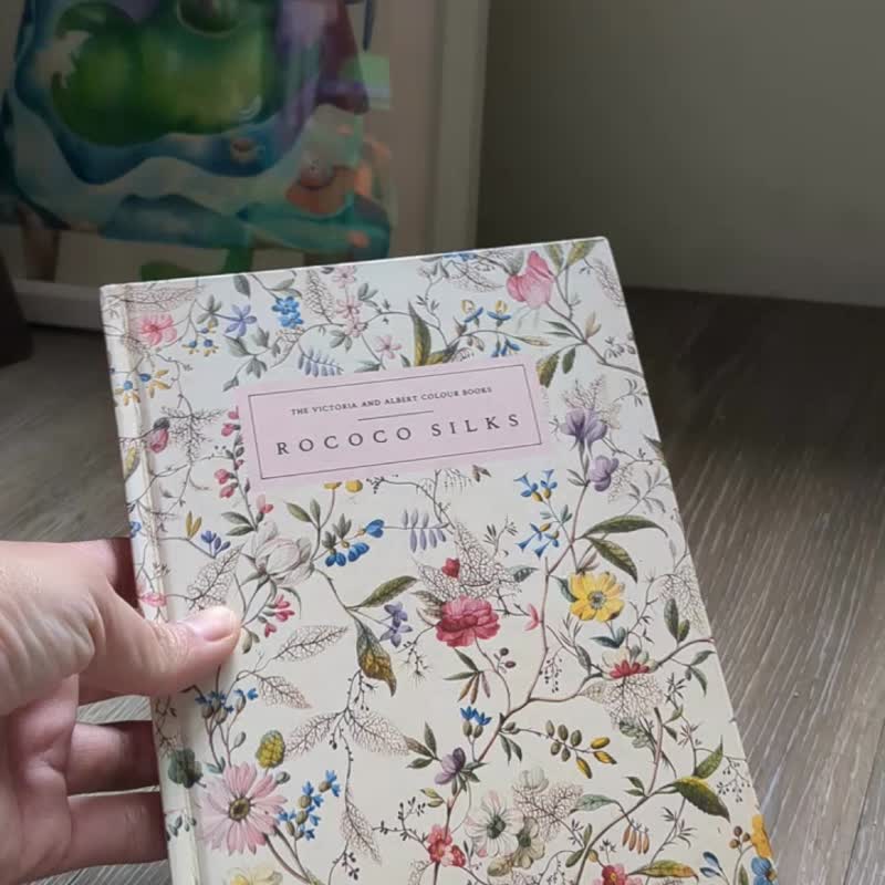 洛可可絲綢印花/老書/古書/圖鑑/繪本/老書 - 刊物/書籍 - 紙 黃色