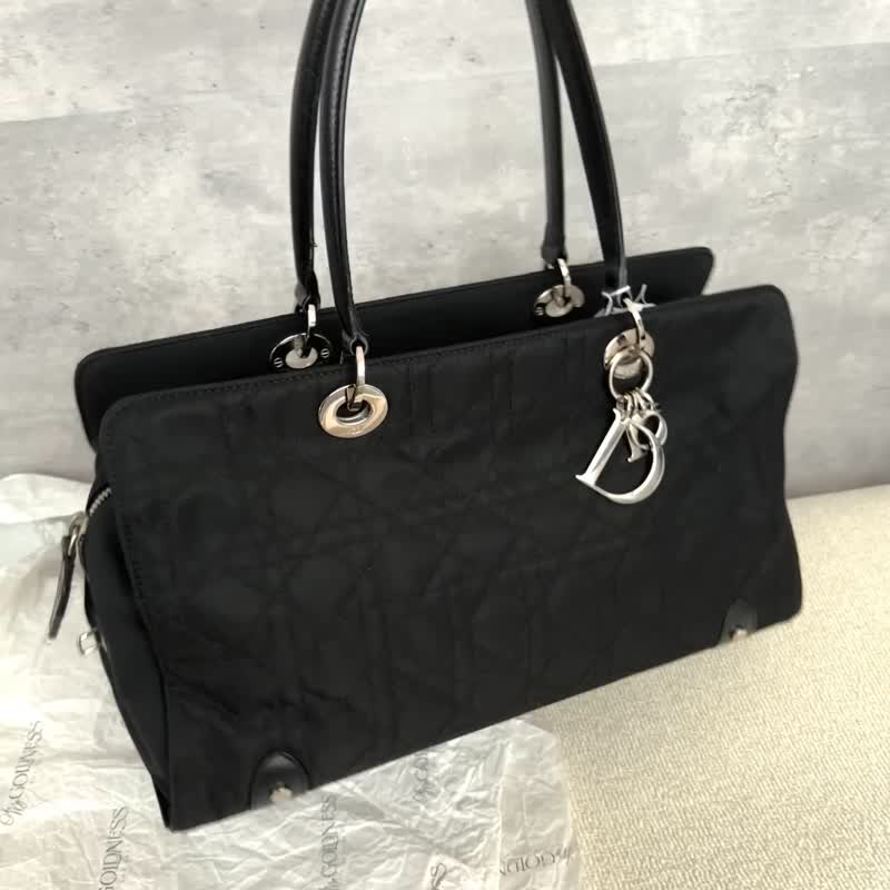 Dior 黑色 尼龍 法棍包 - 側背包/斜背包 - 防水材質 黑色