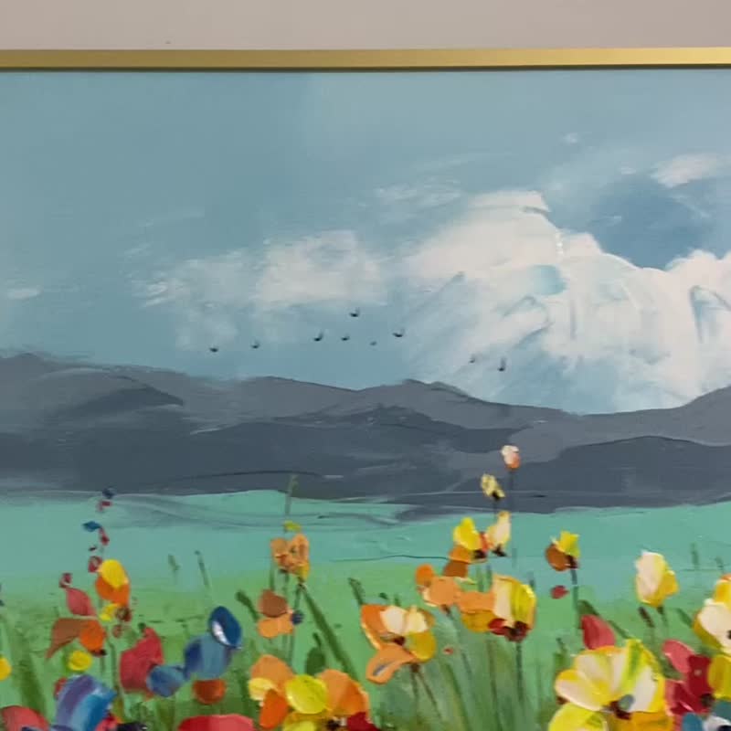 花海 / 手描き油絵 / 抽象画 / オリジナル商品 / 装飾画