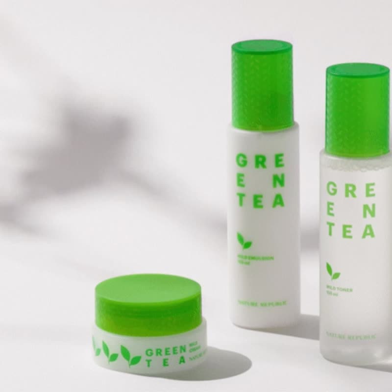 Nature Republic 純淨綠茶淨膚保濕組 保濕 化妝水+乳液+乳霜 - 臉部乳液 - 其他材質 